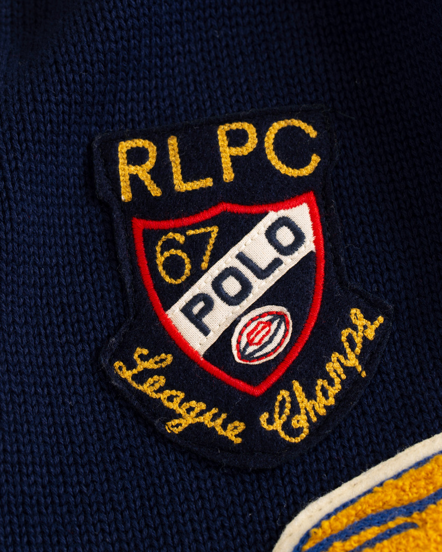 Polo Ralph Lauren Patch Cardigan Navy - CareOfCarl.dk