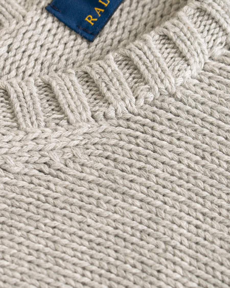 Herre | Trøjer | Polo Ralph Lauren | Cotton Crew Neck Pullover Andover Grey