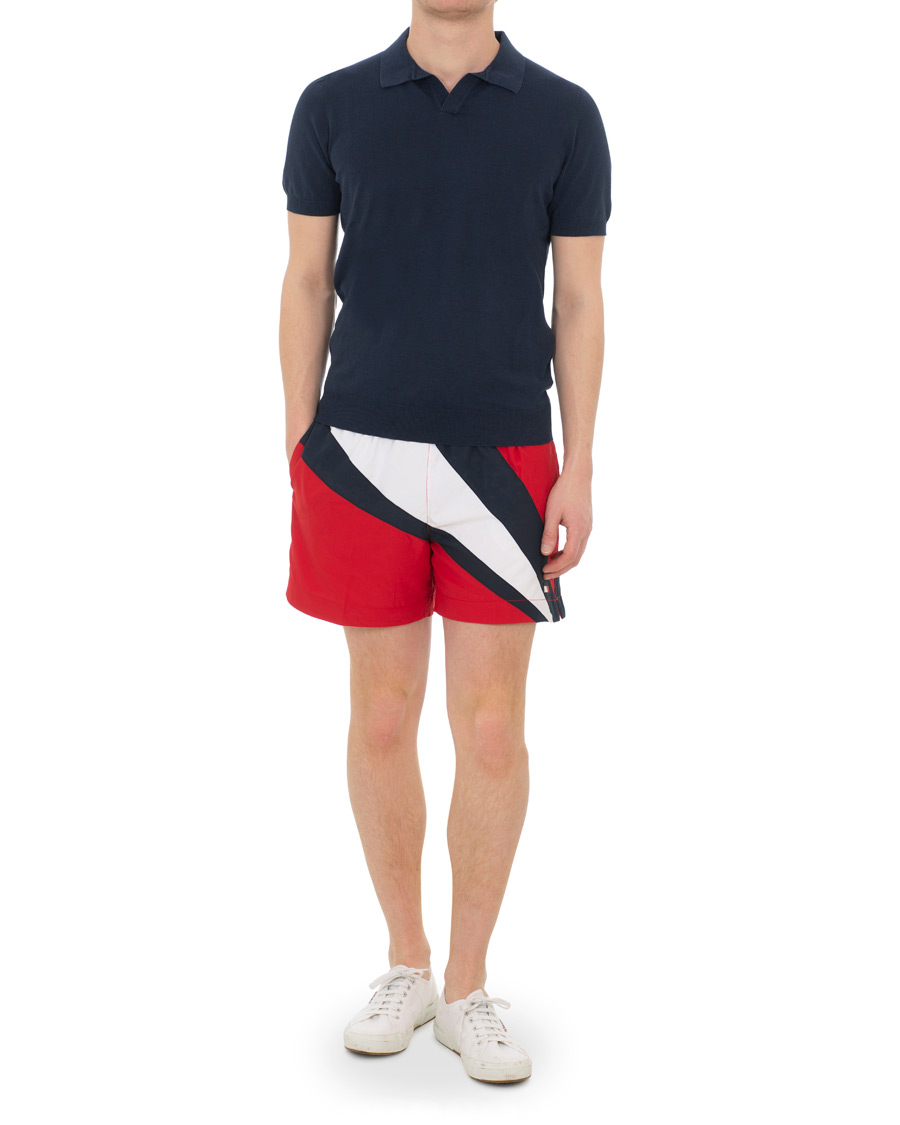 Herre | Badebukser | Tommy Hilfiger | Tommy Archive Medium Drawstring Tango Red