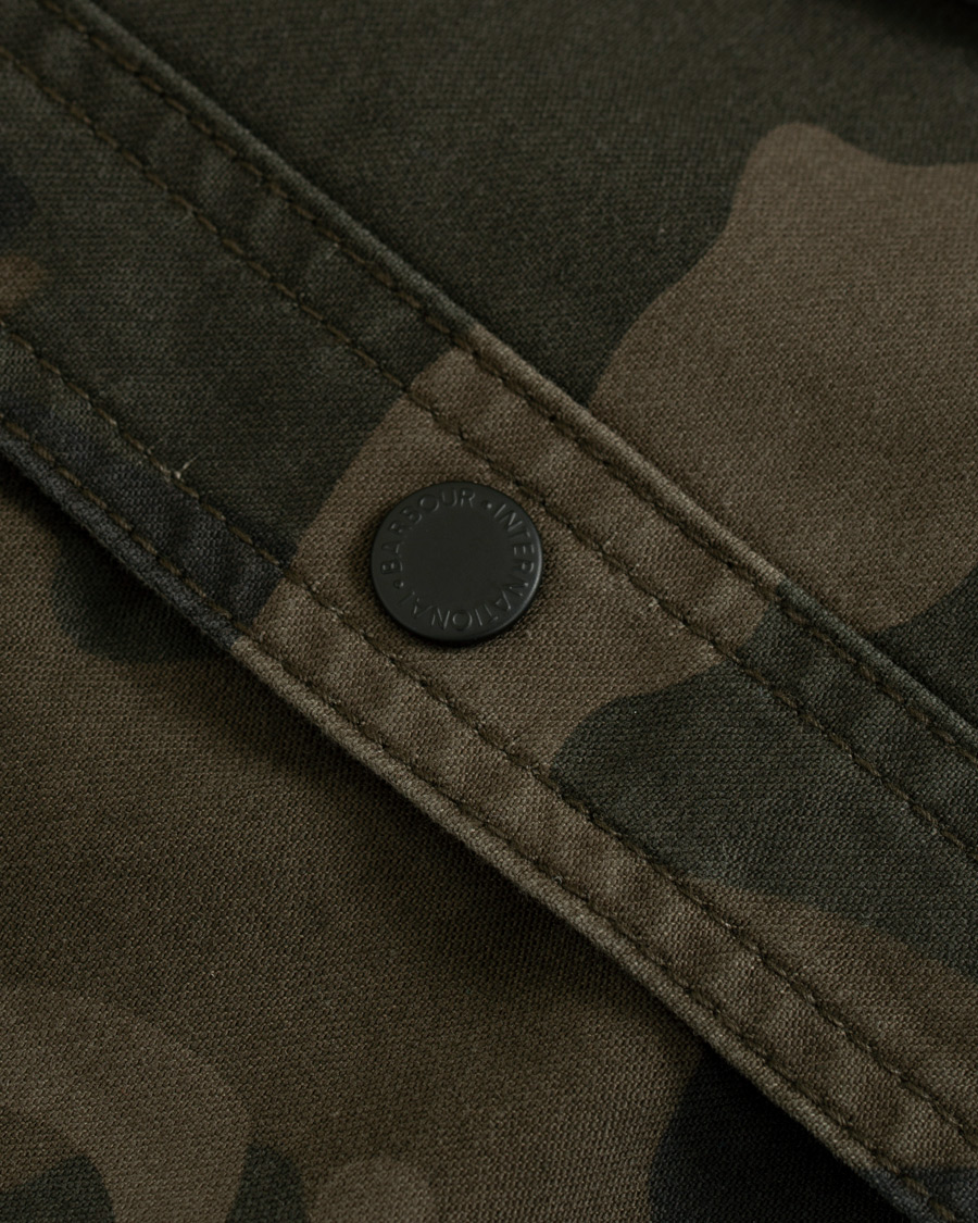 Herre | Skjorter | Barbour International | Camo Overshirt Dark Olve
