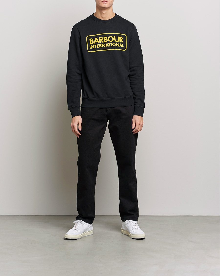 Herre | Trøjer | Barbour International | Large Logo Sweatshirt Black
