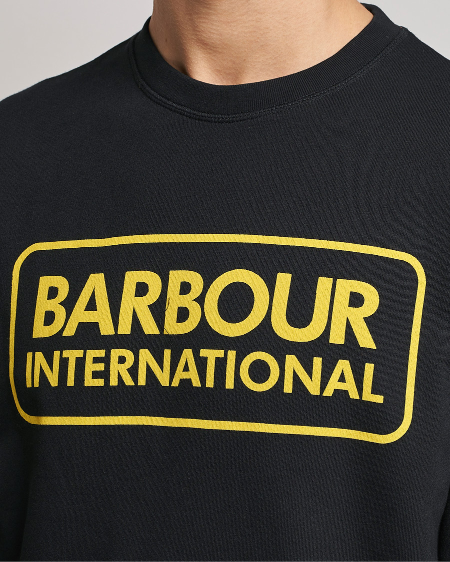 Herre | Trøjer | Barbour International | Large Logo Sweatshirt Black