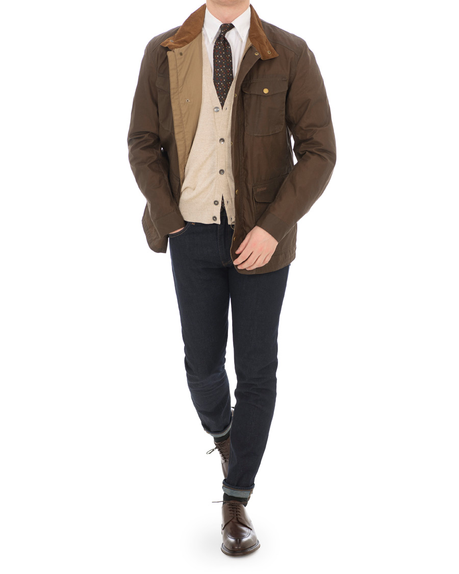 Herre | Jakker | Barbour Lifestyle | Lightweight Waxed Ogston Jacket Dark Sand