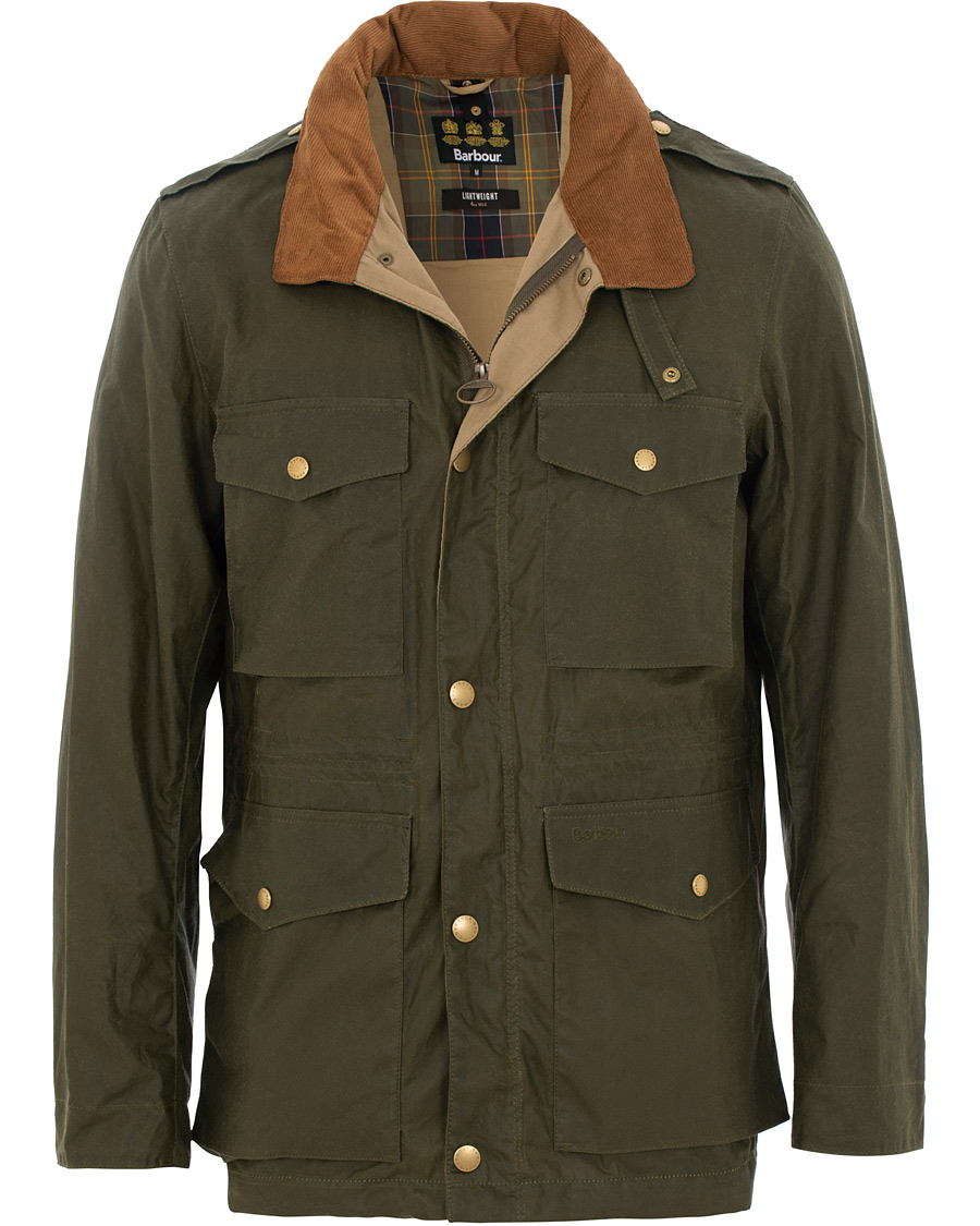 Herre | Jakker | Barbour Lifestyle | Lightweight Orel Wax Jacket Archive Olive