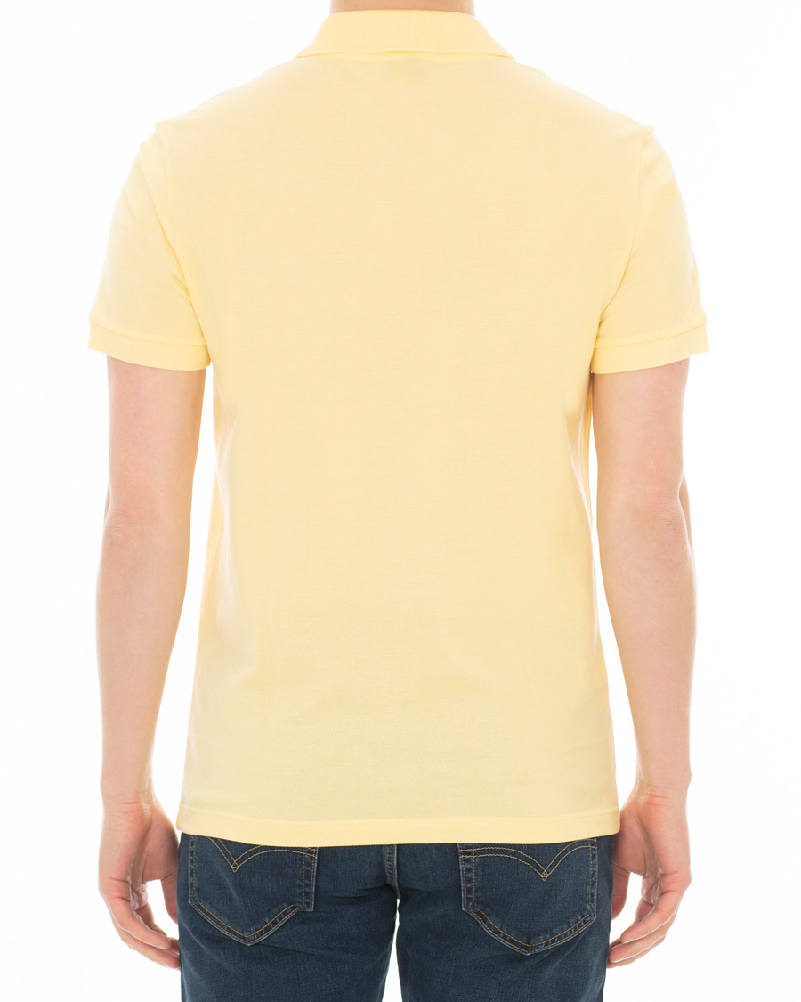 Herre | Polotrøjer | Lacoste | Palm Crocodile Poloshirt Regular Fit Yellow