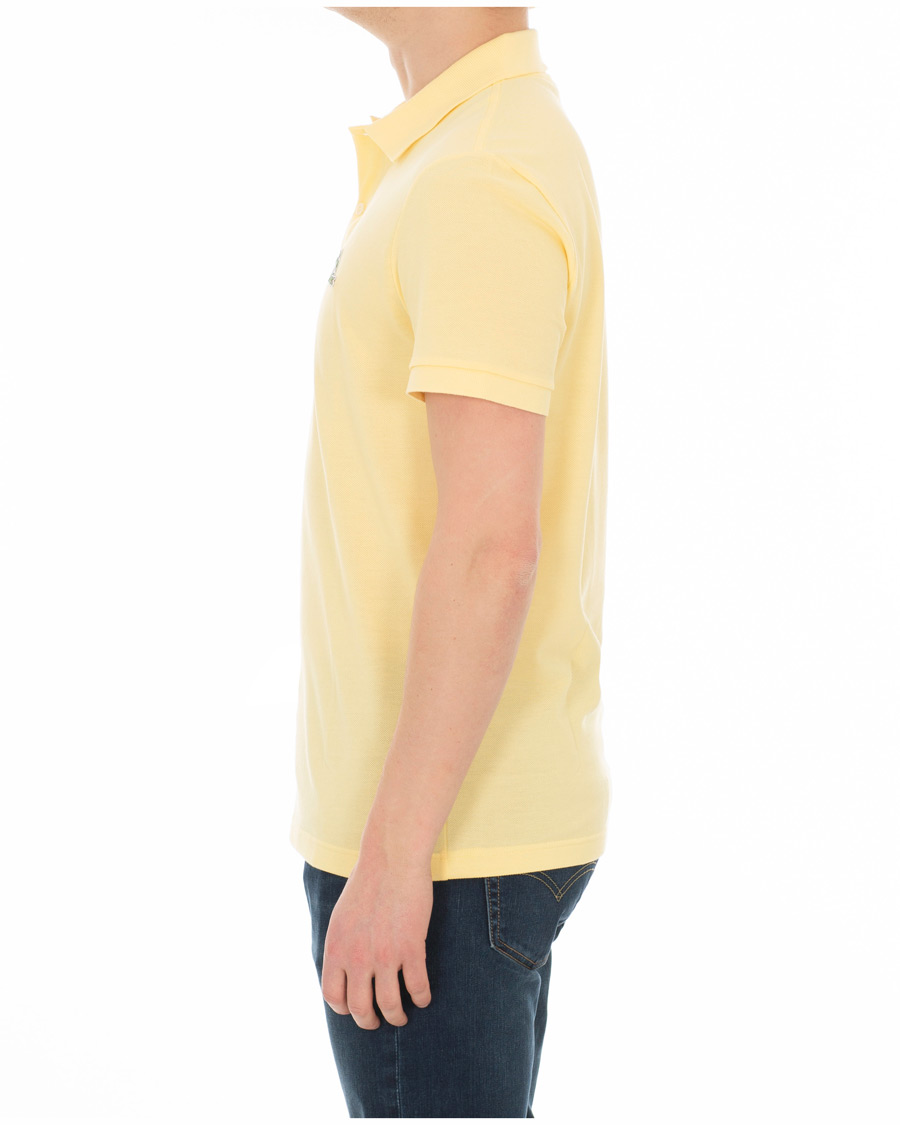 Herre | Polotrøjer | Lacoste | Palm Crocodile Poloshirt Regular Fit Yellow