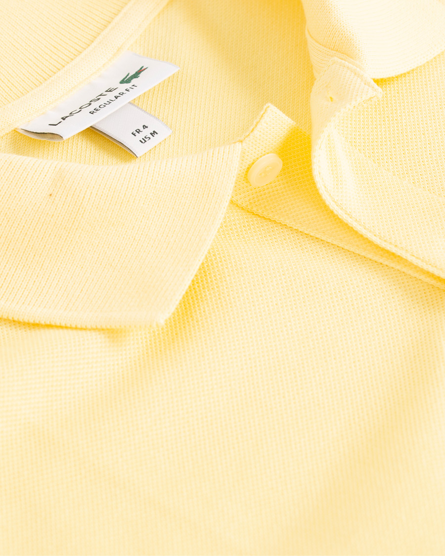 Herre | Polotrøjer | Lacoste | Palm Crocodile Poloshirt Regular Fit Yellow