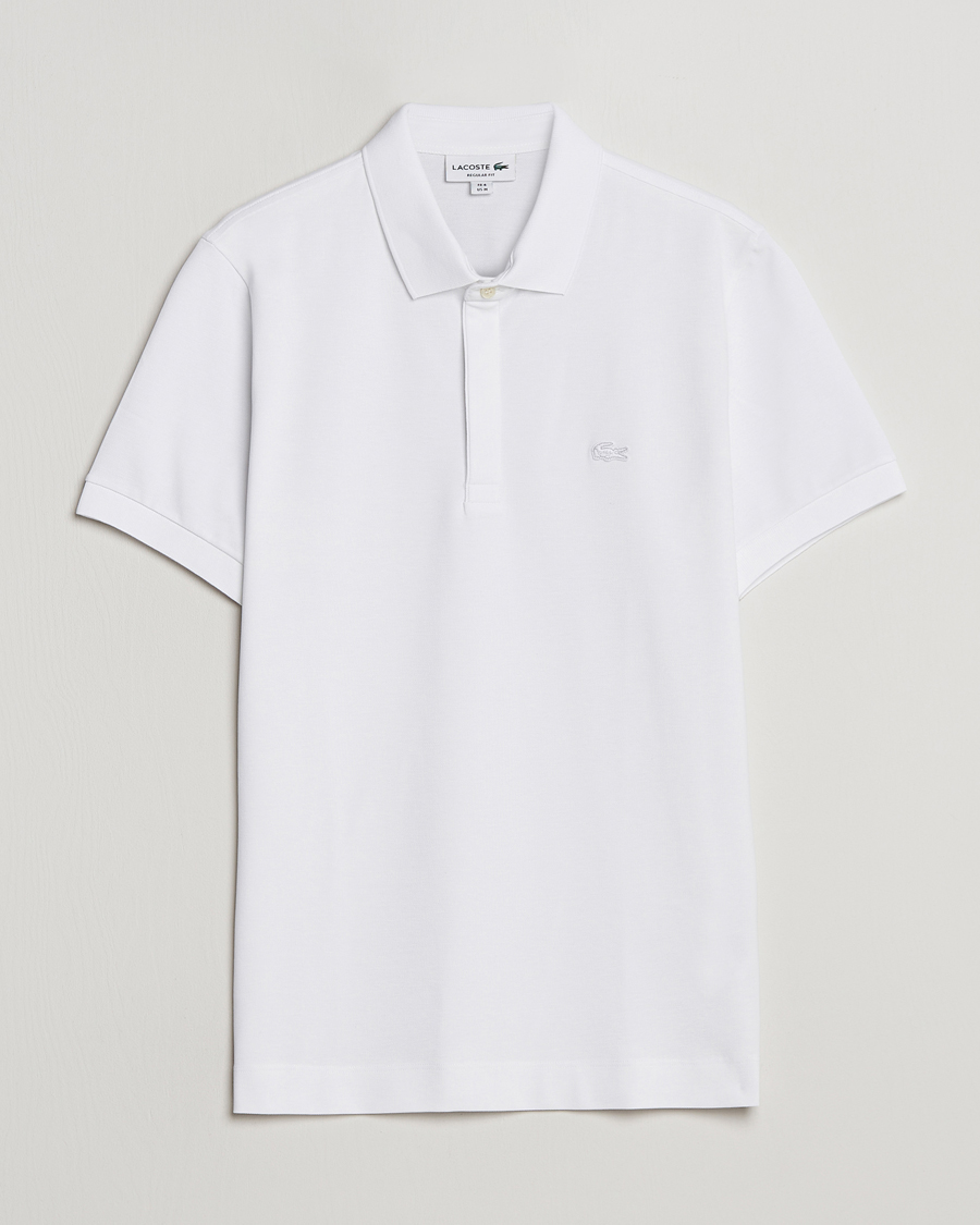 Regular Tonal Crocodile Poloshirt White - CareOfCarl.dk