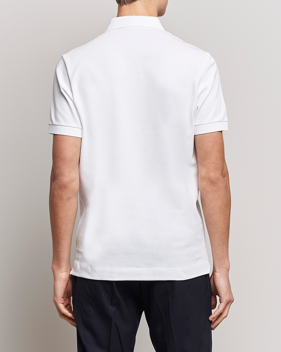 Herre | Polotrøjer | Lacoste | Regular Fit Tonal Crocodile Poloshirt White