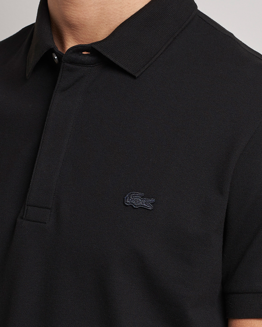 Herre | Polotrøjer | Lacoste | Regular Fit Tonal Crocodile Poloshirt Black