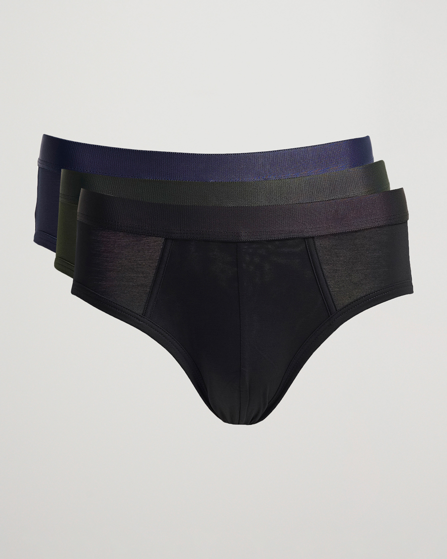 Herre | Undertøj | CDLP | 3-Pack Y-Brief Black/Army Green/Navy