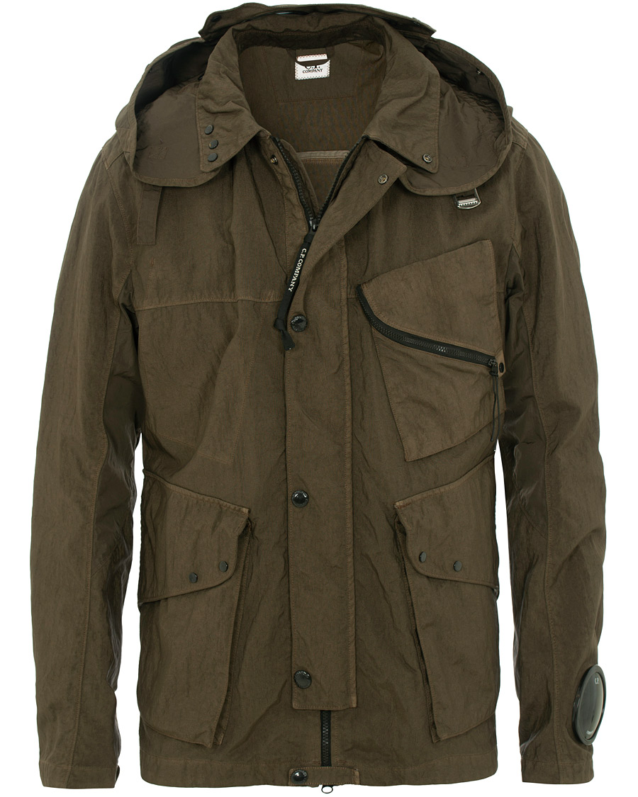 Herre | Jakker | C.P. Company | Garment Dyed Quartz Goggle Jacket Dark Green
