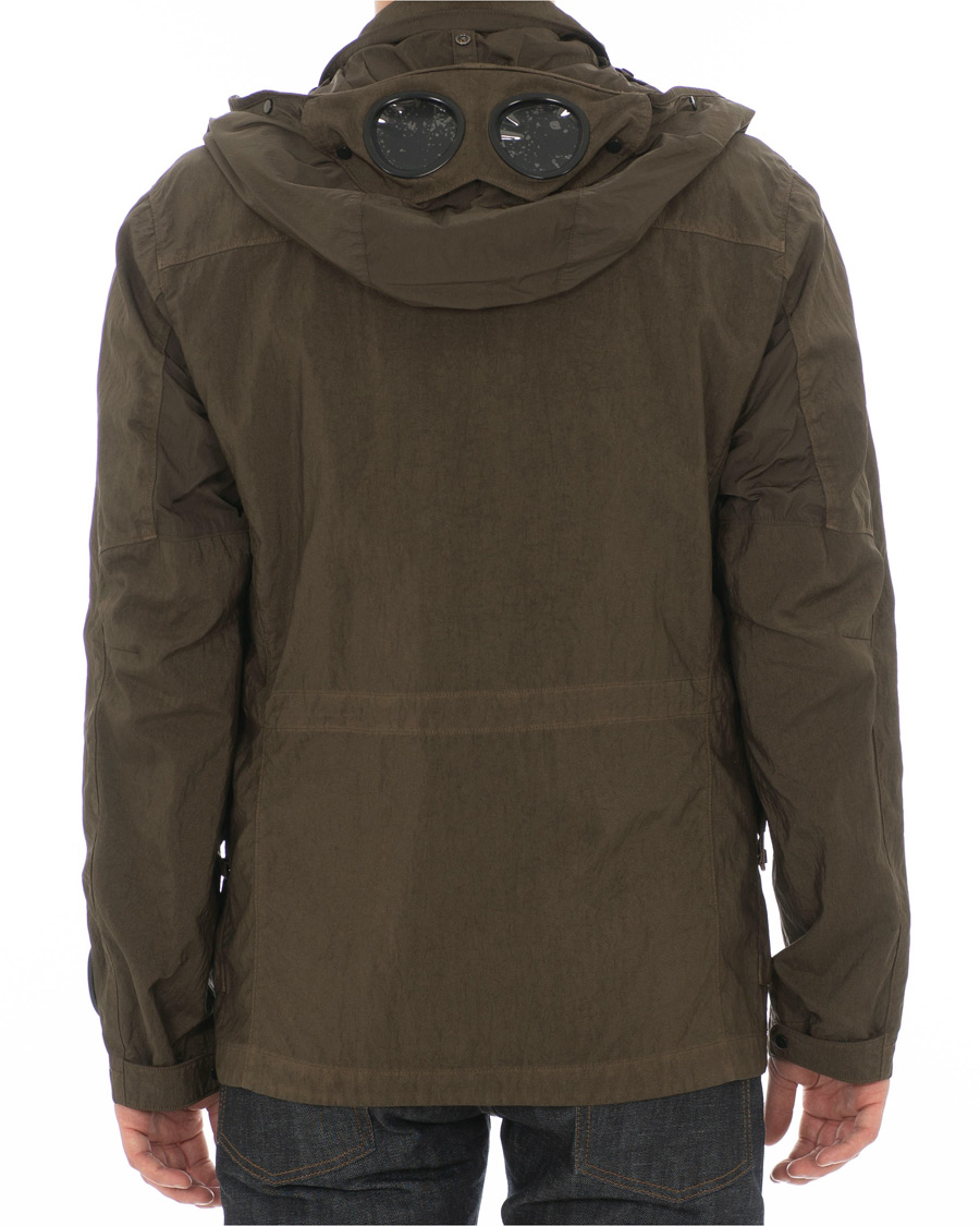 Herre | Jakker | C.P. Company | Garment Dyed Quartz Goggle Jacket Dark Green