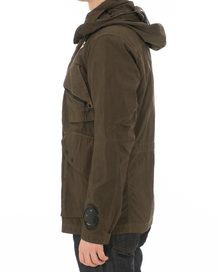 Herre | Jakker | C.P. Company | Garment Dyed Quartz Goggle Jacket Dark Green