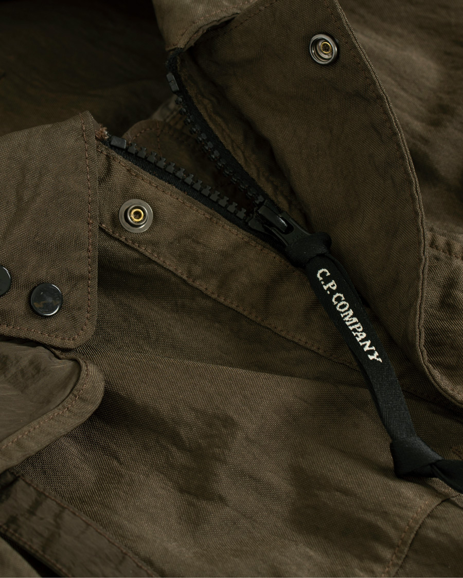 Herre | Jakker | C.P. Company | Garment Dyed Quartz Goggle Jacket Dark Green