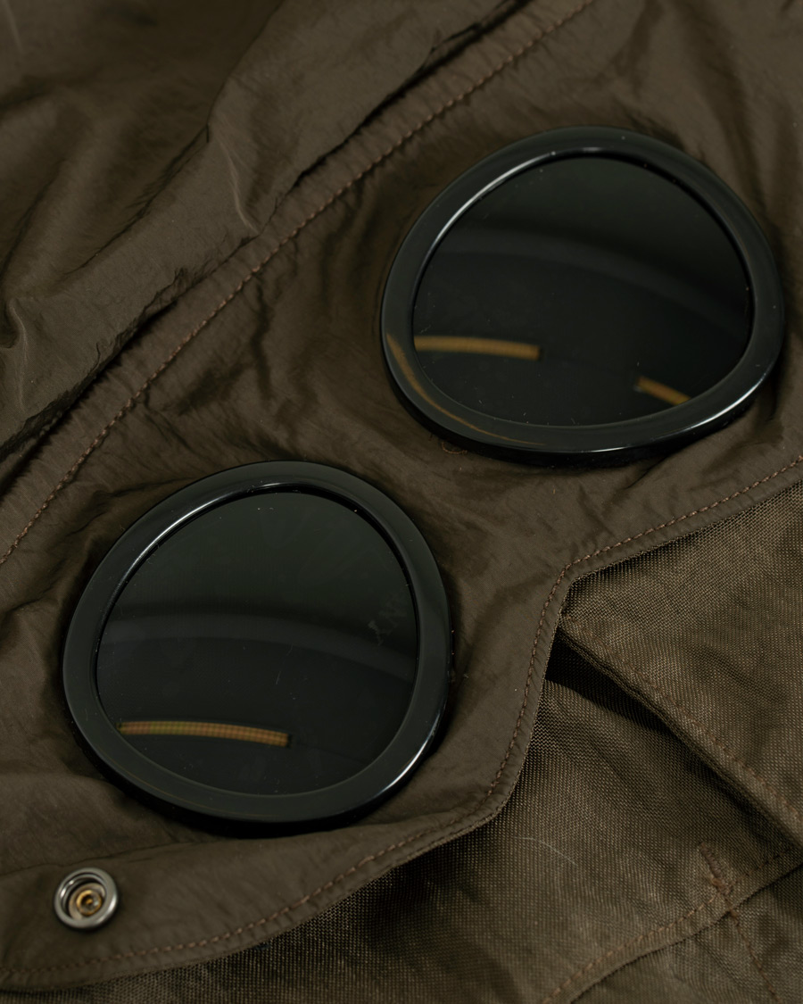Herre | Jakker | C.P. Company | Garment Dyed Quartz Goggle Jacket Dark Green