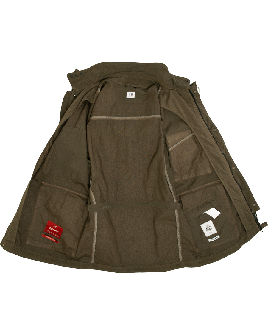 Herre | Jakker | C.P. Company | Garment Dyed Quartz Goggle Jacket Dark Green