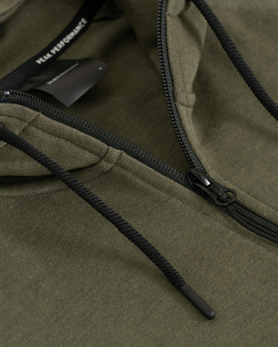 Herre | Trøjer | Peak Performance | Tech Full Zip Hoodie Terrain Green