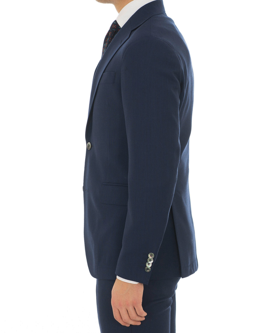 Herre | Blazere & jakker | Oscar Jacobson | Egel Wool Structure Blazer Navy