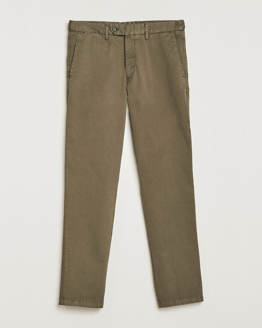 Herre | Bukser | Oscar Jacobson | Danwick Side Adjusters Chino Olive