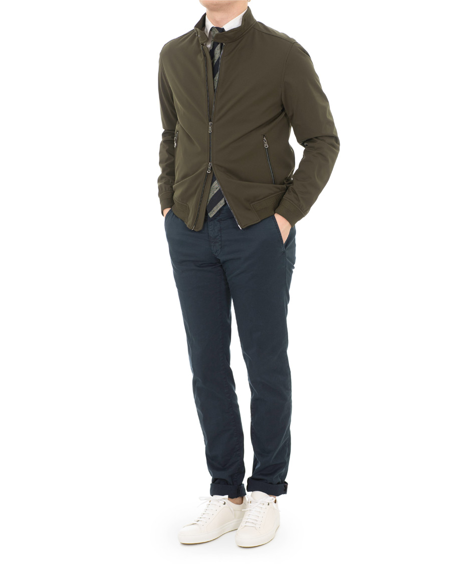 Herre | Jakker | Oscar Jacobson | Harrys Harrington Jacket Green