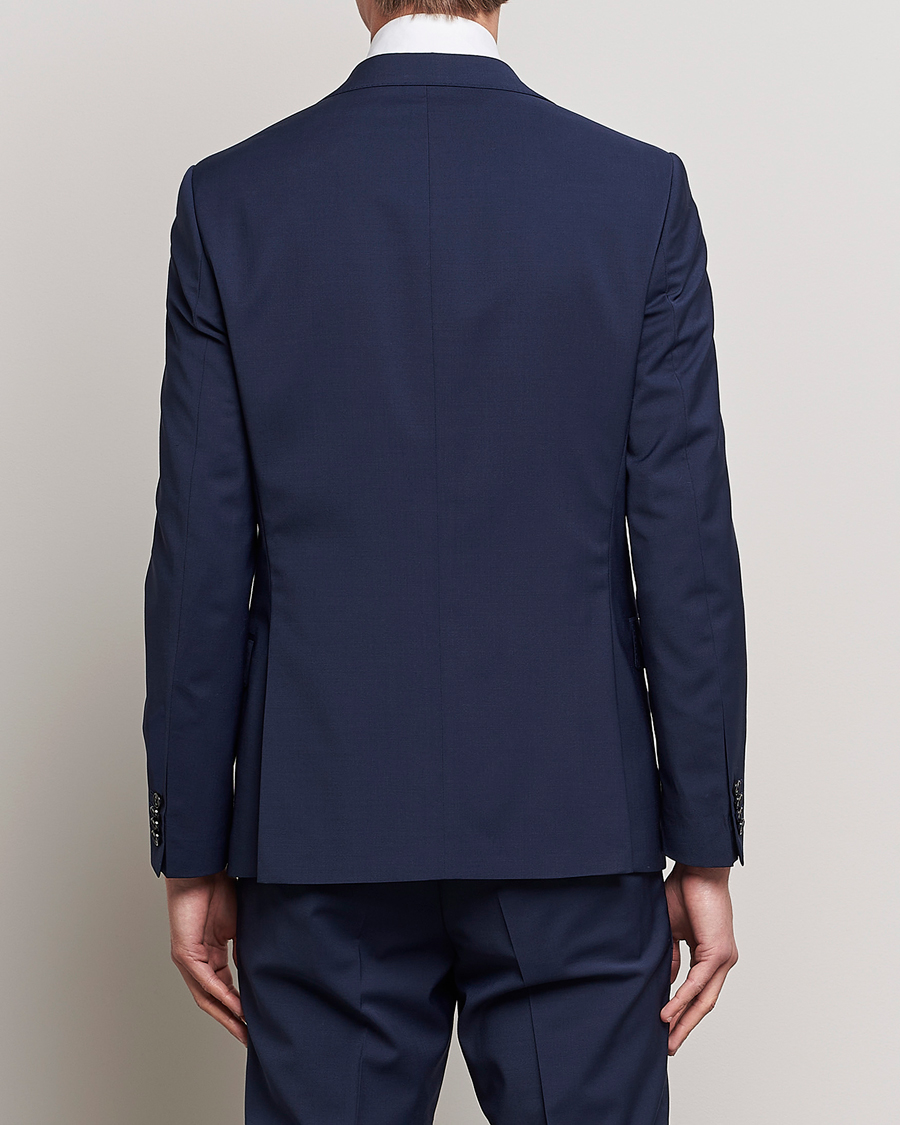Herre | Blazere & jakker | Oscar Jacobson | Edmund Wool Stretch Blazer Blue