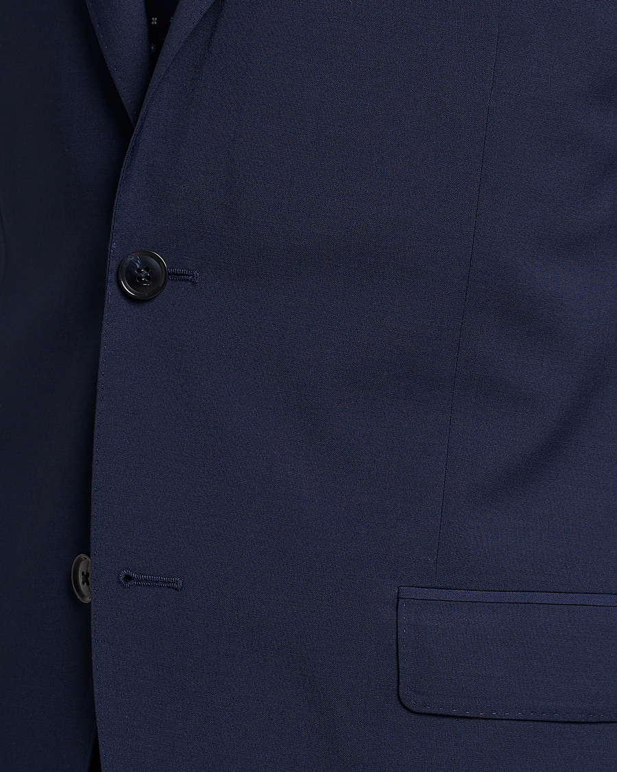 Herre | Blazere & jakker | Oscar Jacobson | Edmund Wool Stretch Blazer Blue