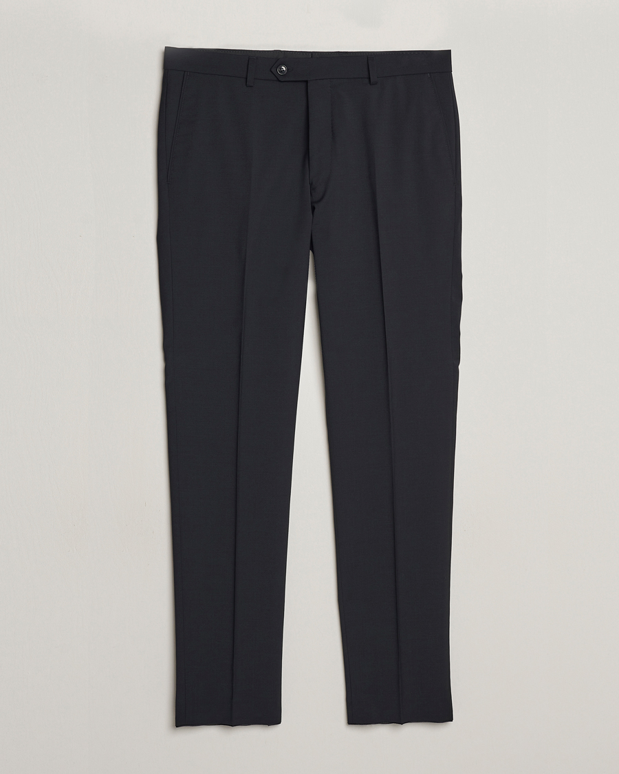 Herre |  | Oscar Jacobson | Denz Wool Stretch Trousers Black