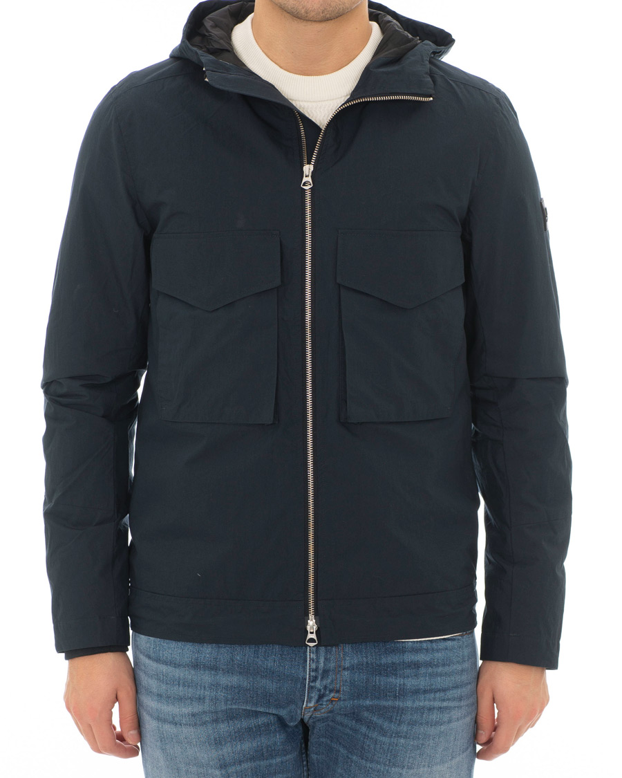 Herre | Jakker | J.Lindeberg | Bass Paper Cony Jacket Navy