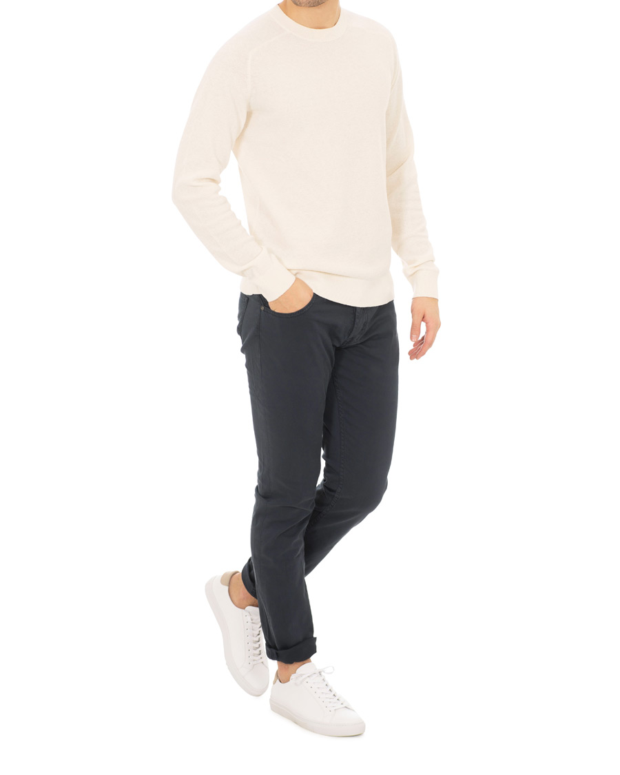 Herre | Trøjer | Filippa K | Cotton Merino Mini Structure Panacotta