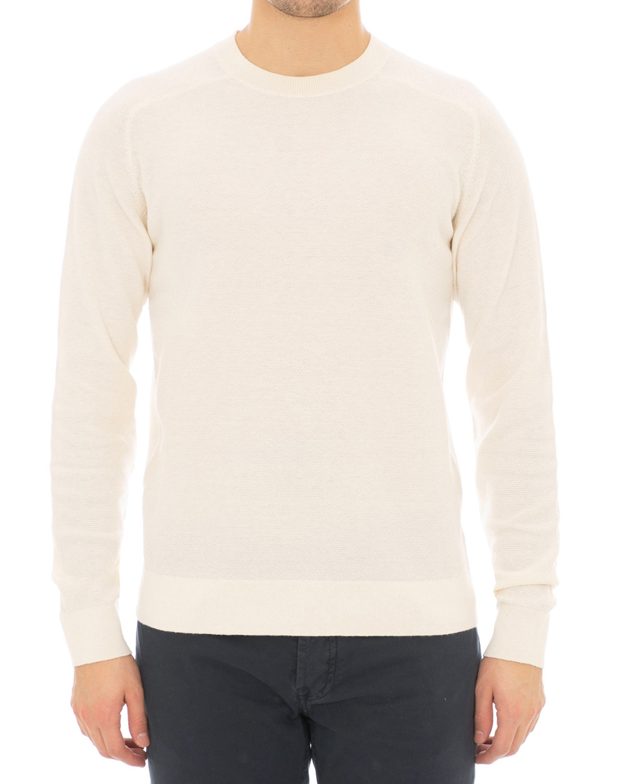 Herre | Trøjer | Filippa K | Cotton Merino Mini Structure Panacotta