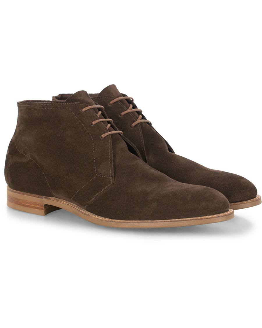 Herre | Edward Green Shanklin Unlined Chukka Boot Mocha Suede | Edward Green | Shanklin Unlined Chukka Boot Mocha Suede