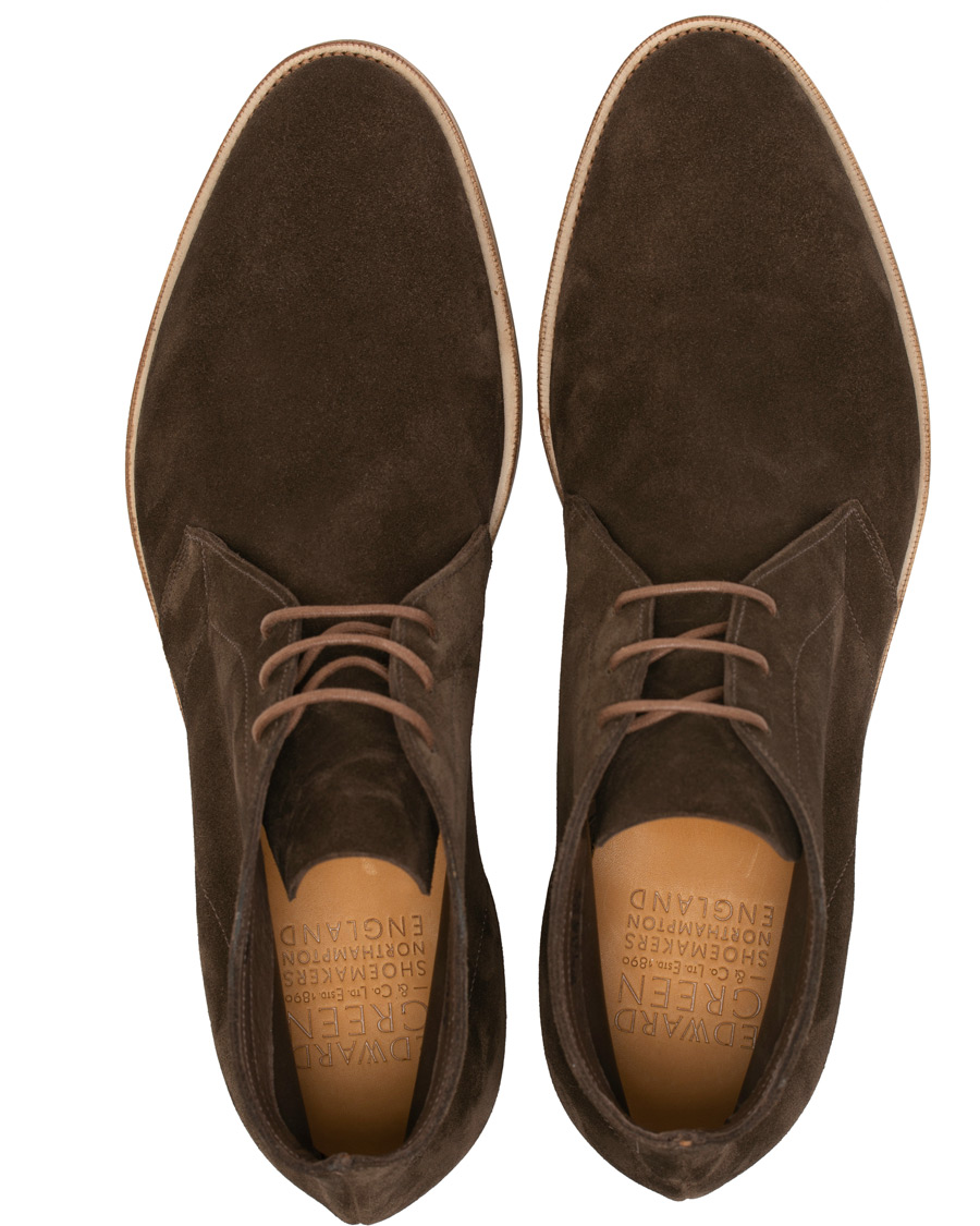 Herre | Edward Green Shanklin Unlined Chukka Boot Mocha Suede | Edward Green | Shanklin Unlined Chukka Boot Mocha Suede