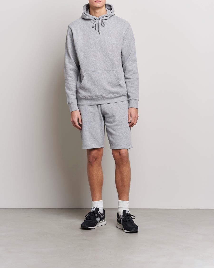 Herre | Shorts | Sunspel | Loopback Shorts Grey Melange