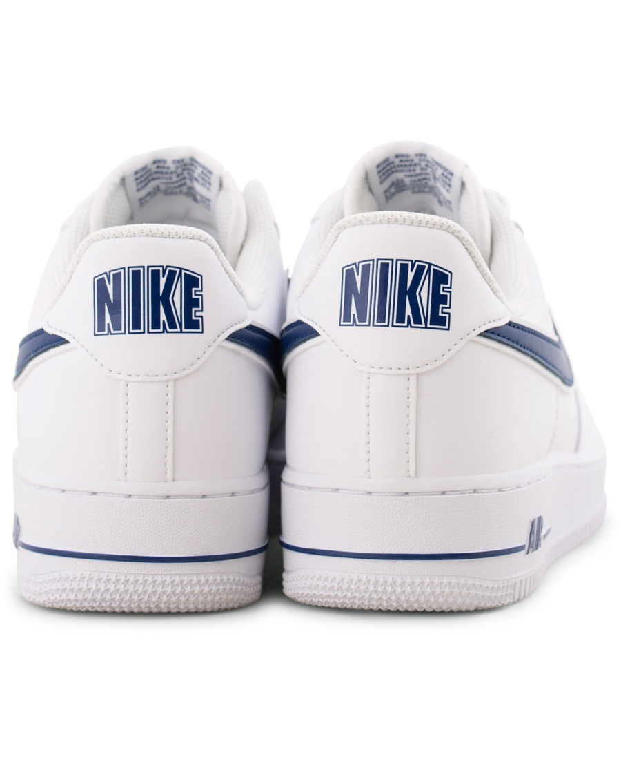 Herre | Nike Air Force Sneaker White/Deep Royal | Nike | Air Force Sneaker White/Deep Royal
