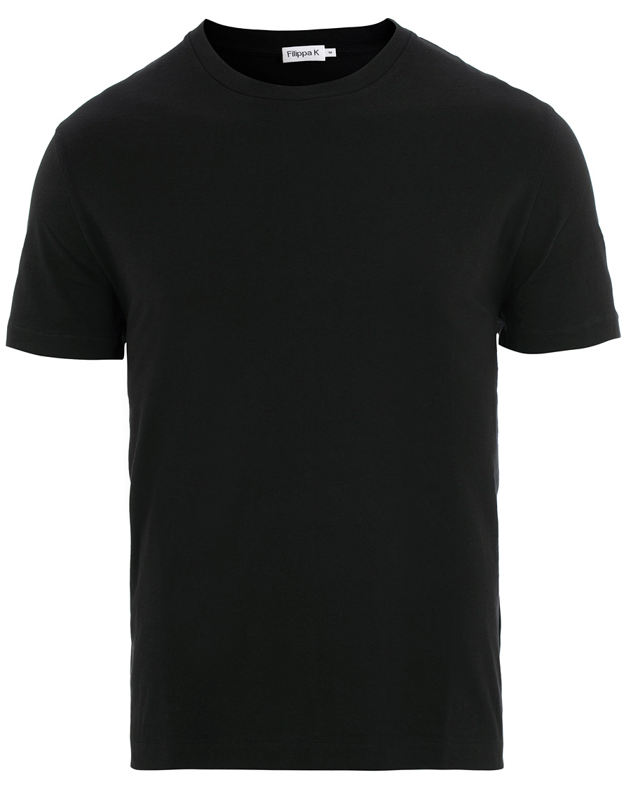 Herre | T-Shirts | Filippa K | Single Jersey Regular Tee Black