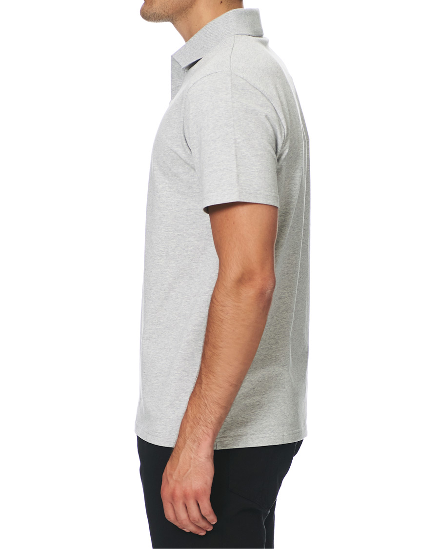 Herre | Polotrøjer | Filippa K | Soft Lycra Polo T-Shirt Light Grey Melange
