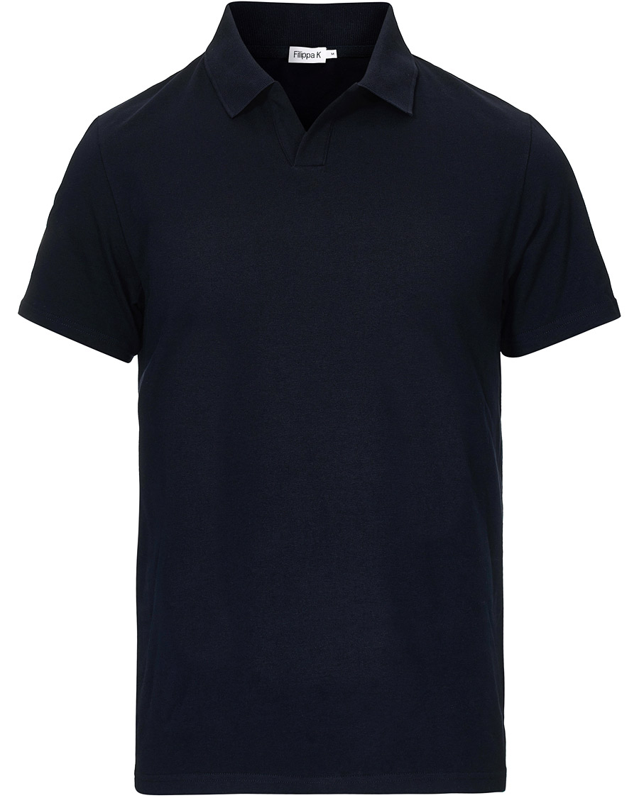 Herre | Polotrøjer | Filippa K | Soft Lycra Polo T-Shirt Navy