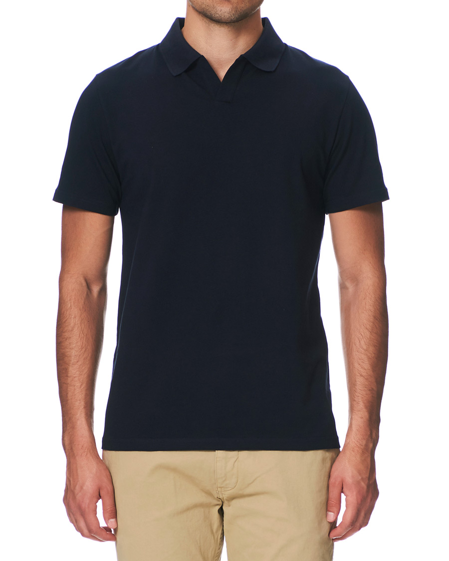 Herre | Polotrøjer | Filippa K | Soft Lycra Polo T-Shirt Navy