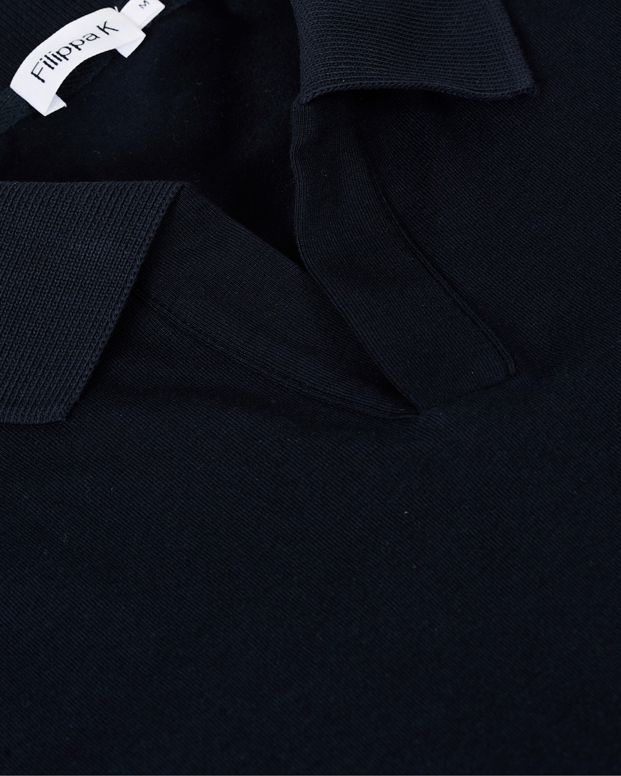 Herre | Polotrøjer | Filippa K | Soft Lycra Polo T-Shirt Navy