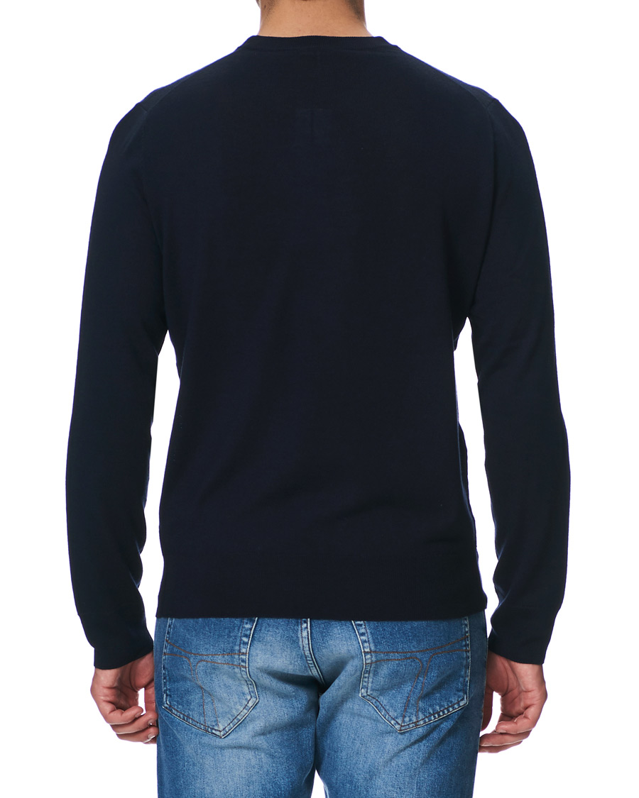 Herre | Trøjer | Filippa K | Merino Round Neck Sweater Navy