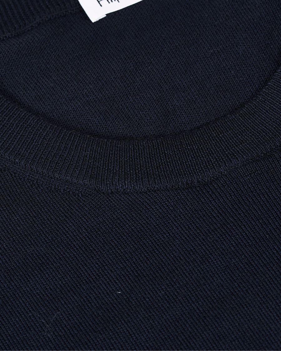 Herre | Trøjer | Filippa K | Merino Round Neck Sweater Navy
