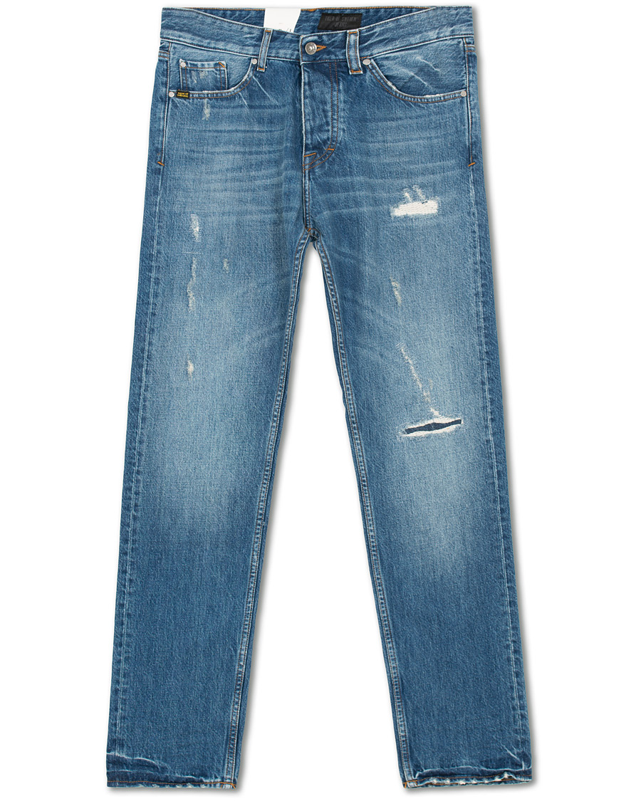 Herre | Jeans | Tiger of Sweden Jeans | Alex Shredded Jeans Medium Blue