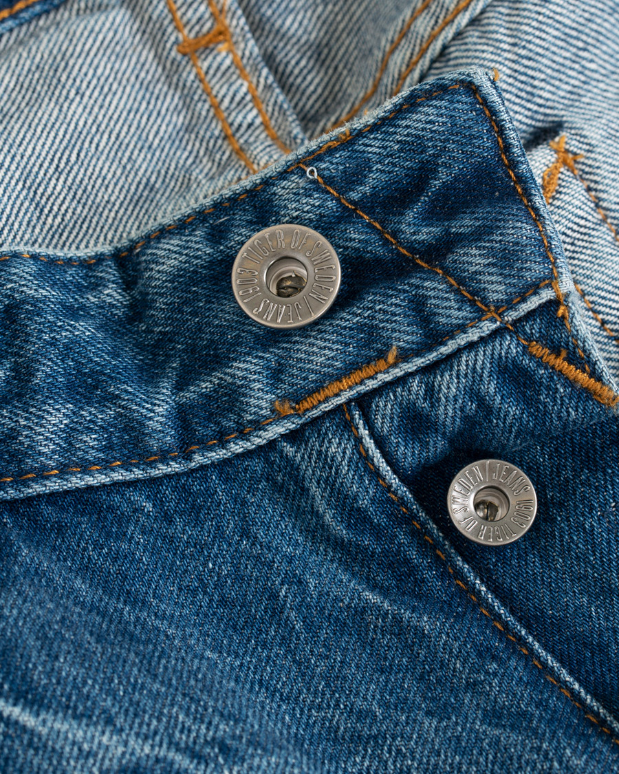 Herre | Jeans | Tiger of Sweden Jeans | Alex Shredded Jeans Medium Blue
