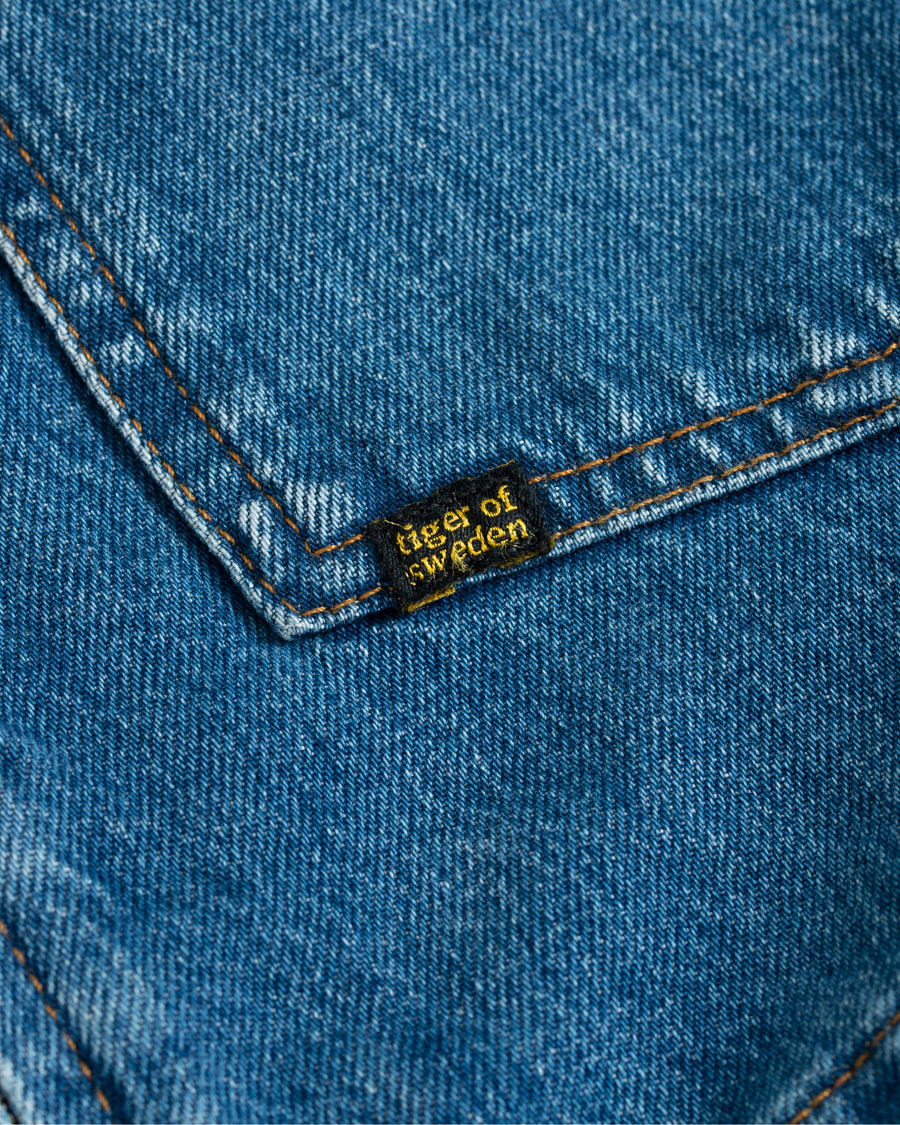 Herre | Jakker | Tiger of Sweden Jeans | Crust Zip Jeans Jacket Dust Blue