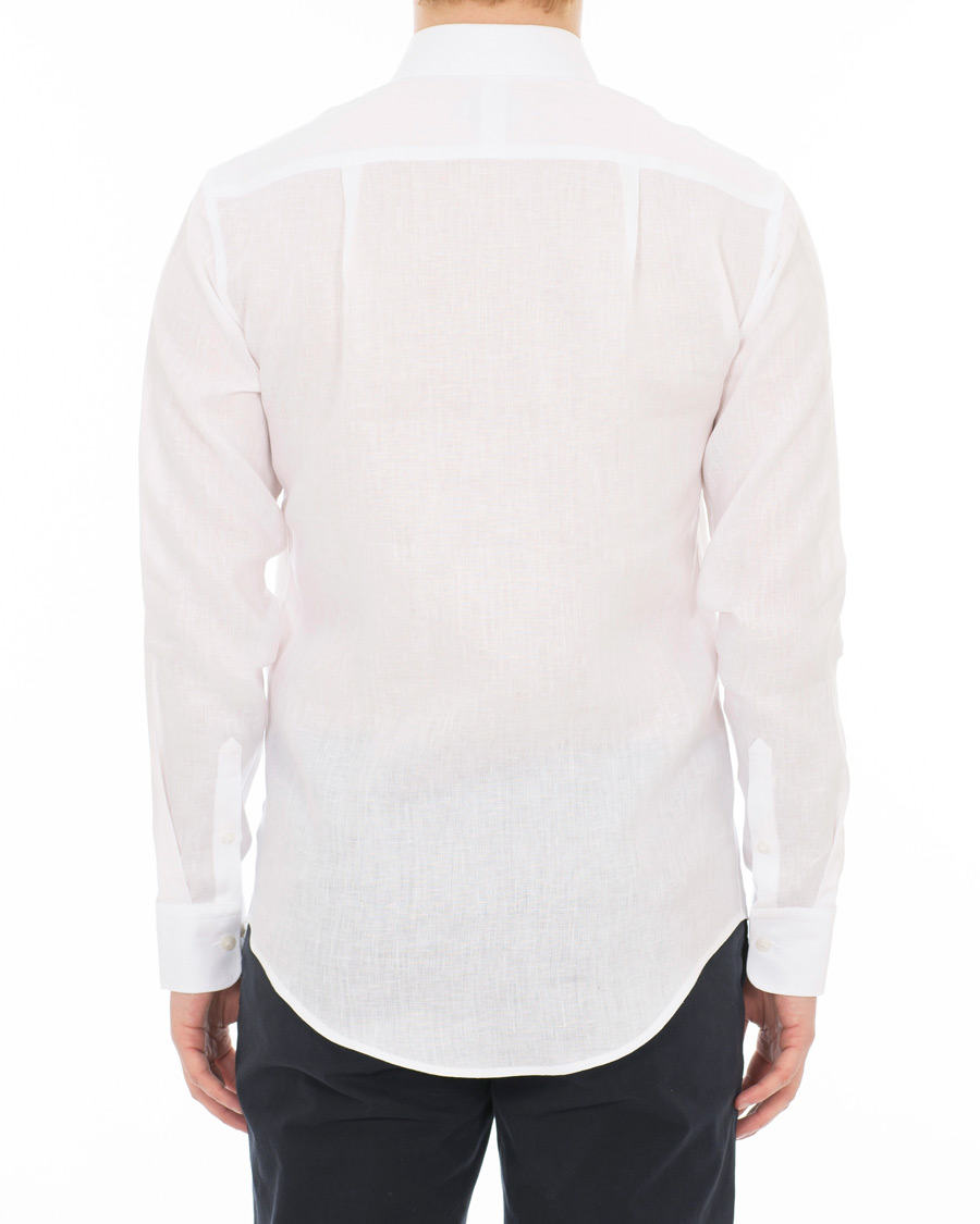 Herre | Skjorter | Tiger of Sweden | Fenald Button Down Linen Shirt White