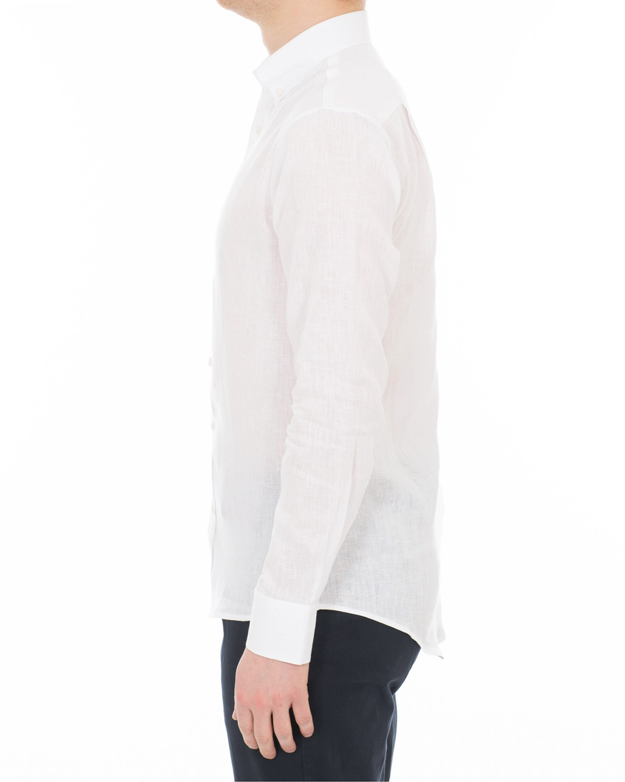 Herre | Skjorter | Tiger of Sweden | Fenald Button Down Linen Shirt White