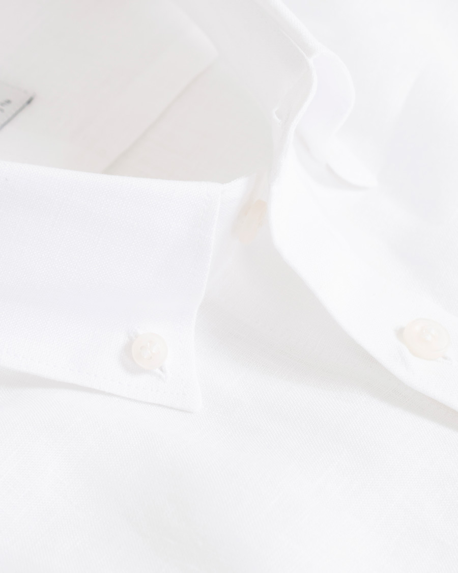 Herre | Skjorter | Tiger of Sweden | Fenald Button Down Linen Shirt White