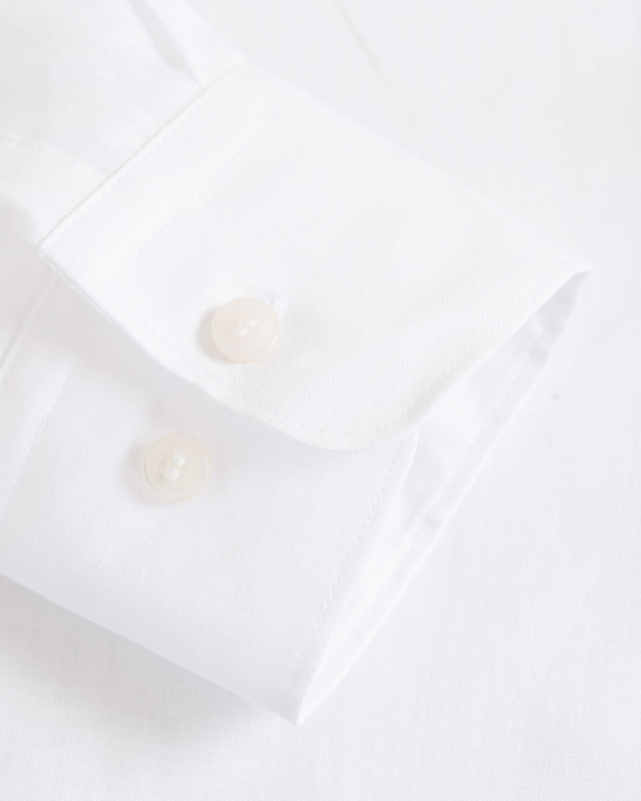 Herre | Skjorter | Tiger of Sweden | Fenald Button Down Linen Shirt White