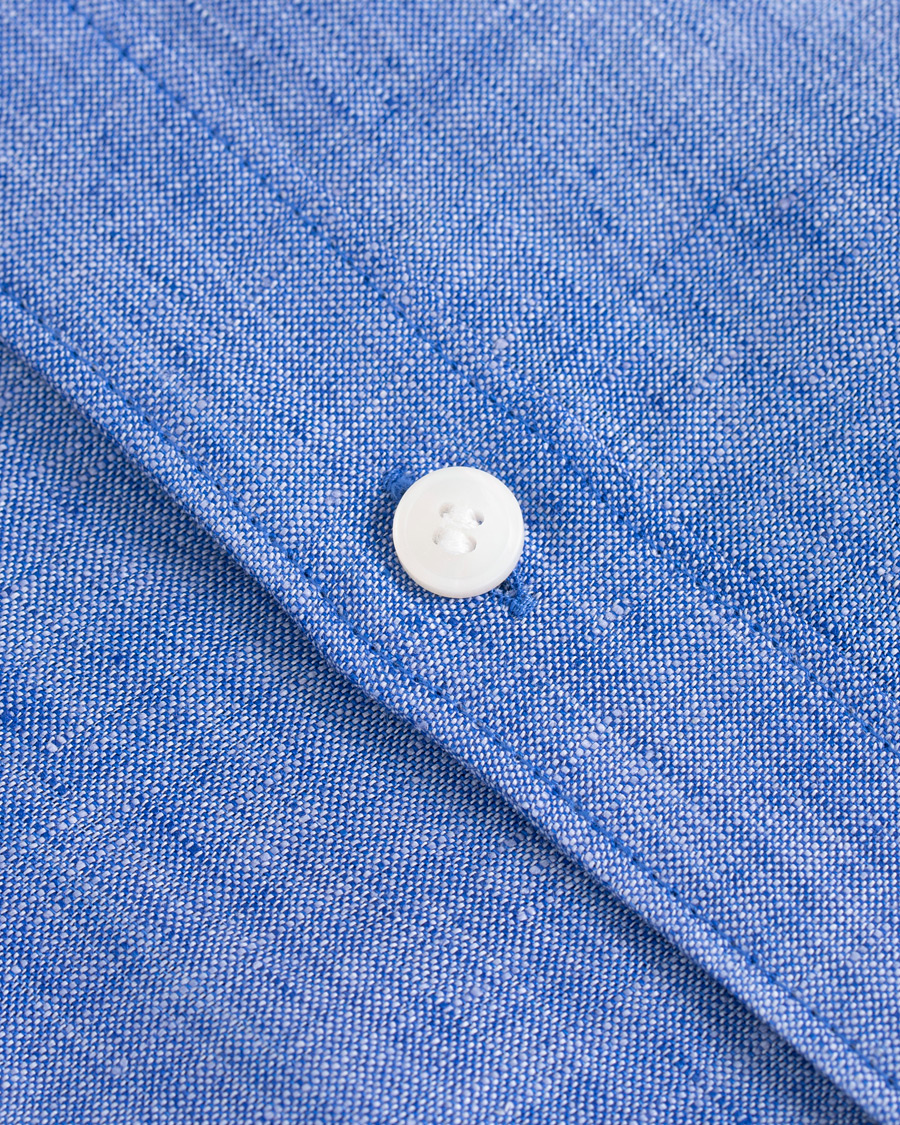 Herre | Skjorter | Tiger of Sweden | Fenald Button Down Linen Shirt Blue